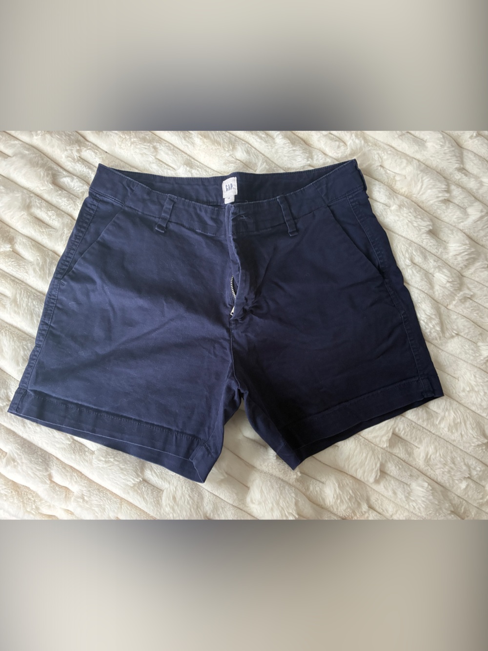 GAP Women's Navy Blue Bermuda Shorts